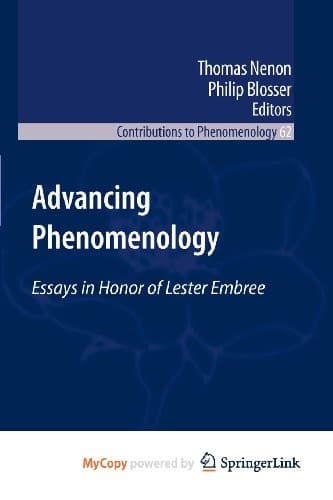 Tapa de Advancing Phenomenology