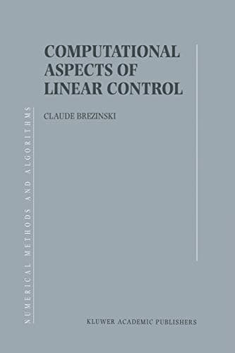Tapa de Computational Aspects of Linear Control
