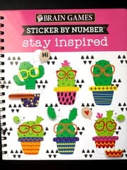 Tapa de Brain Games - Sticker by Number Stay Inspired