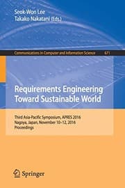 Tapa de Requirements Engineering Toward Sustainable World