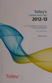 Tapa de Tolley's capital gains tax 2012-13 main annual
