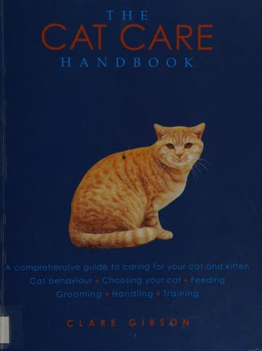 Tapa de The cat-care handbook