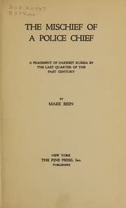 Tapa de The mischief of a police chief