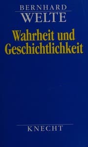 Tapa de Wahrheit und Geschichtlichkeit
