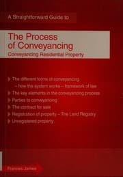 Tapa de Process of Conveyancing : Conveyancing Residential Property