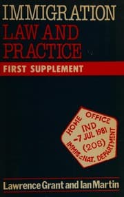 Tapa de Immigration law and practice