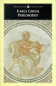 Tapa de Early Greek philosophy
