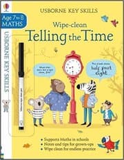 Tapa de Wipe-clean Telling the Time 7-8