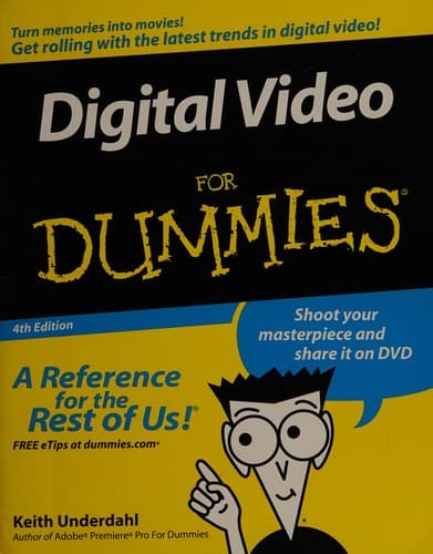 Tapa de Digital video for dummies