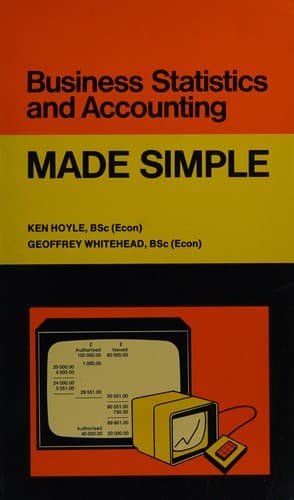 Tapa de Business statistics and accounting