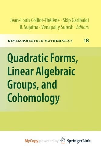 Tapa de Quadratic Forms, Linear Algebraic Groups, and Cohomology