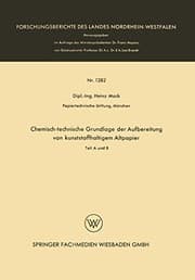 Tapa de Chemisch-technische Grundlage der Aufbereitung von kunststoffhaltigem Altpapier