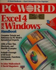 Tapa de Excel 4 for Windows handbook