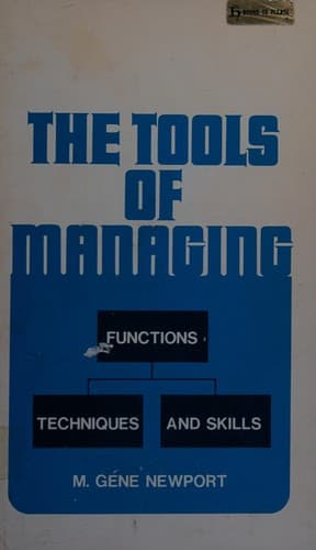 Tapa de Tools of Managing