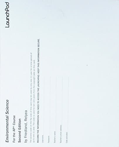 Tapa de LaunchPad for Environmental Science for AP®