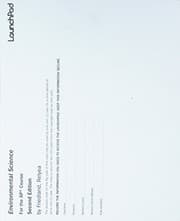 Tapa de LaunchPad for Environmental Science for AP®