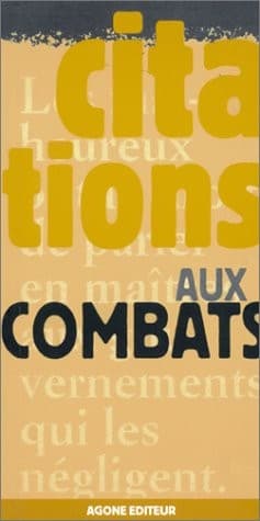 Tapa de Citations au Combat