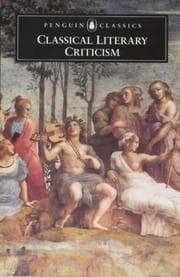 Tapa de Classical Literary Criticism