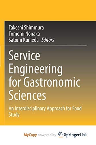 Tapa de Service Engineering for Gastronomic Sciences