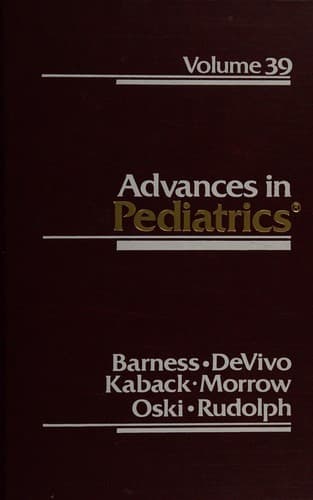 Tapa de Advances In Pediatrics