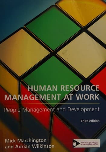 Tapa de Human resource management at work