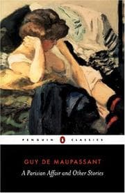 Tapa de A Parisian affair and other stories