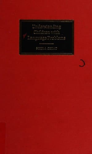 Tapa de Understanding Children with Language Problems (Cambridge Approaches to Linguistics)