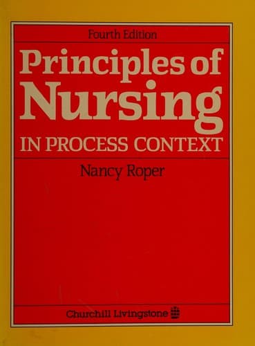 Tapa de Principles of Nursing in Process Context