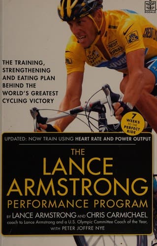 Tapa de The Lance Armstrong performance program