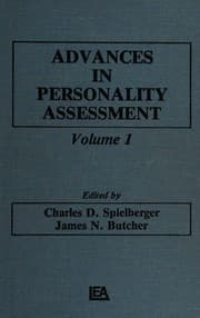 Tapa de Advances in personality assessment