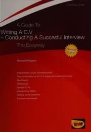 Tapa de Writing a C.V