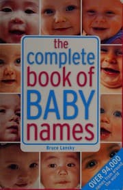 Tapa de The complete book of baby names