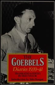 Tapa de The Goebbels diaries 1939-1941