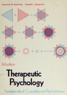 Tapa de Therapeutic psychology
