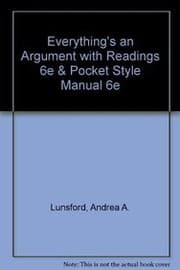 Tapa de Everything's an Argument with Readings 6e & Pocket Style Manual 6e