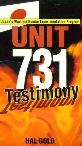 Tapa de Unit 731 Testimony