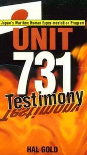 Tapa de Unit 731 Testimony