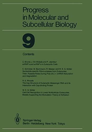Tapa de Progress in Molecular and Subcellular Biology