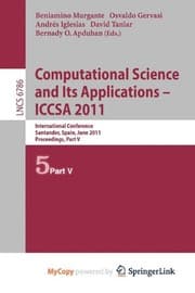 Tapa de Computational Science and Its Applications - ICCSA 2011