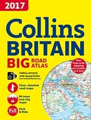 Tapa de 2017 Collins Big Road Atlas Britain