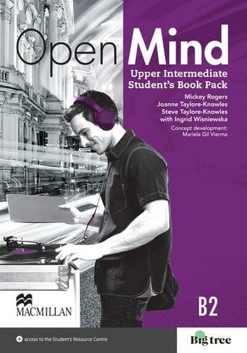 Tapa de Open Mind British edition Upper Intermediate Level Student's Book Pack