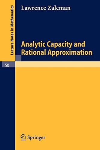 Tapa de Analytic capacity and rational approximation