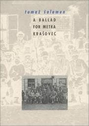 Tapa de A Ballad for Metka Krasovec