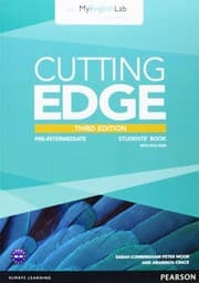 Tapa de Cutting Edge 3rd Edition Pre-Intermediate Students' Book with DVD and MyEnglishLab Pack