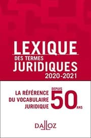 Tapa de Lexique des termes juridiques 2020-2021 - 28e ed.