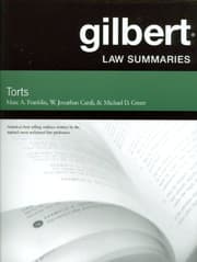 Tapa de Gilbert Law Summaries on Torts, 24th Edition