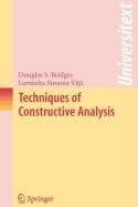 Tapa de Techniques of Constructive Analysis