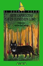 Tapa de Siete caperucitas y un cuento con lobo