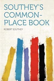 Tapa de Southey's Common-place Book