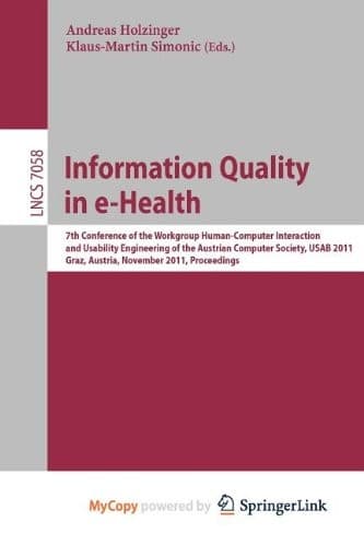 Tapa de Information Quality in e-Health